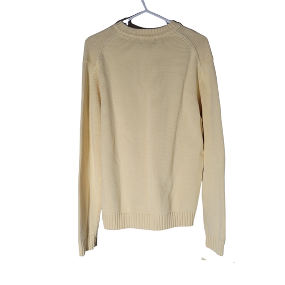 L.L Bean Men's V Neck Yellow Pullover - Picture 2 of 8